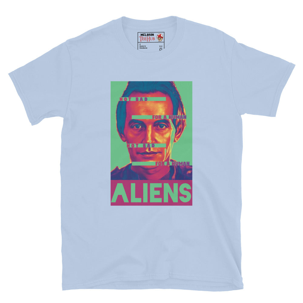 Aliens movie BISHOP the Android t-shirt Light Blue