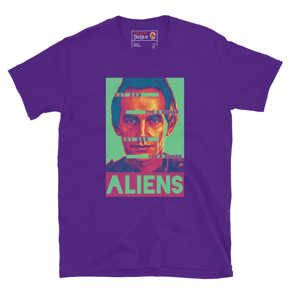 Aliens movie BISHOP the Android t-shirt Purple