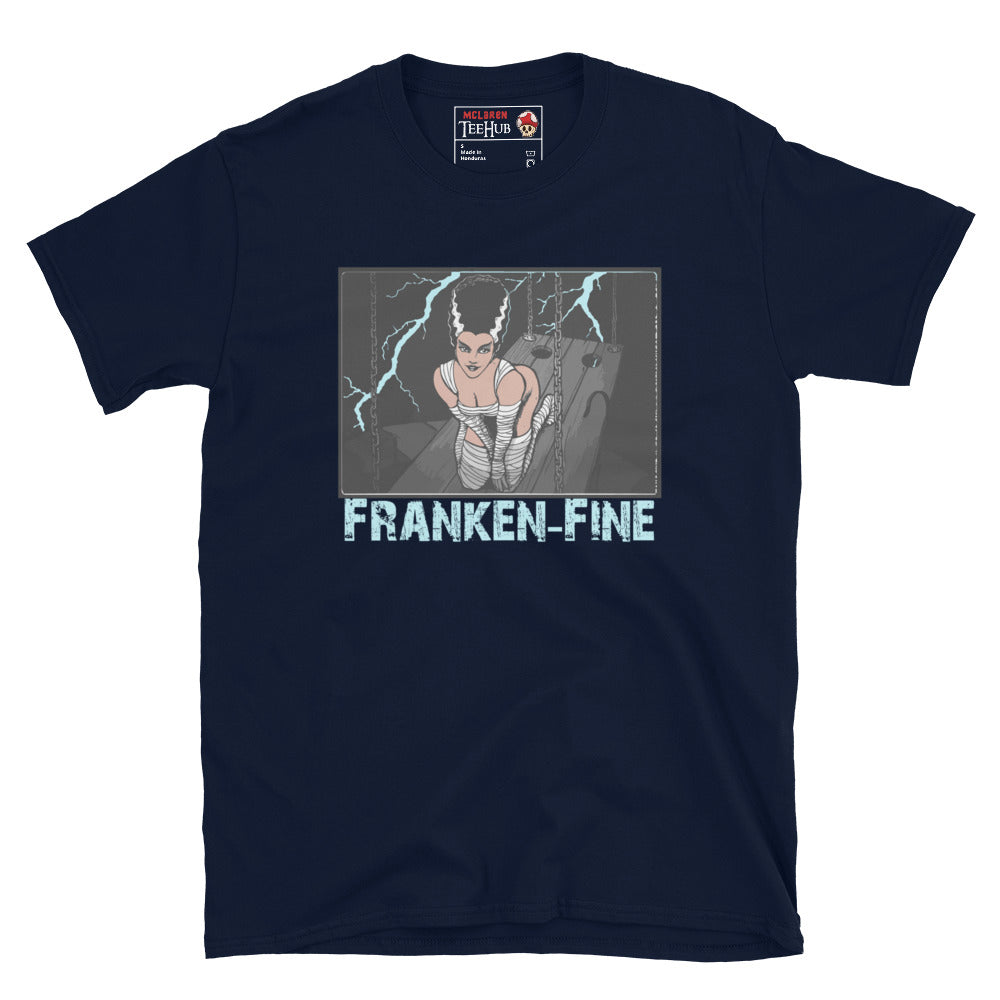 Bride of Frankenstein (FrankenFine) T-Shirt Navy