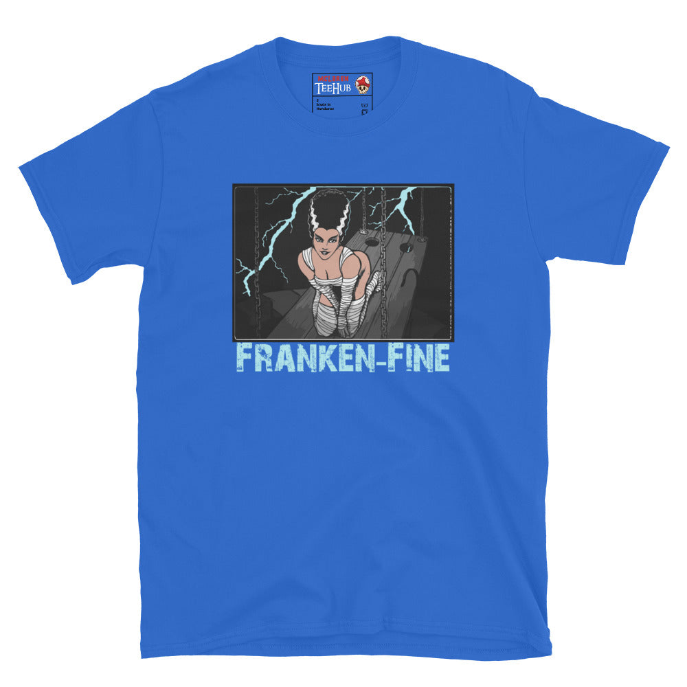 Bride of Frankenstein (FrankenFine) T-Shirt Royal Blue