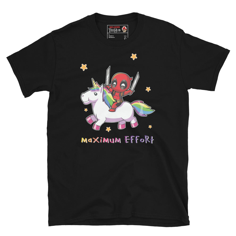 Deadpool Unicorn T-Shirt Black