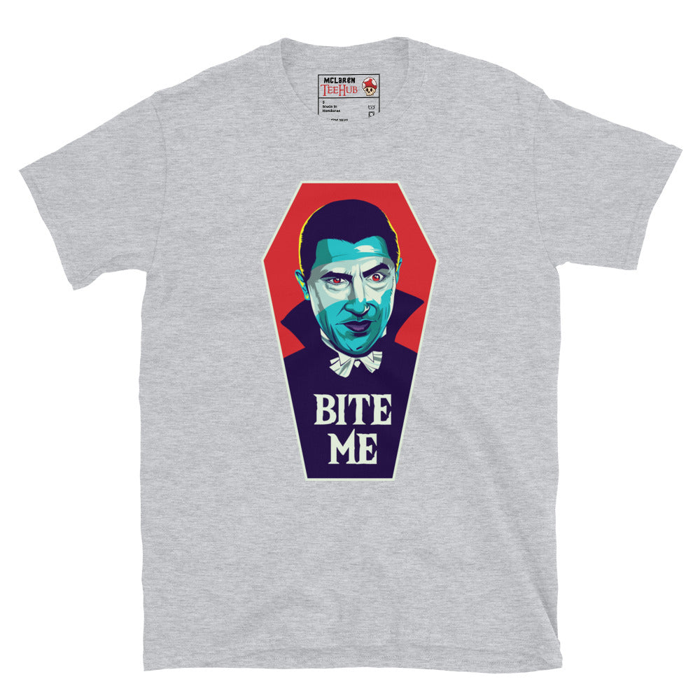 Dracula, Bite Me T-Shirt Sport Grey