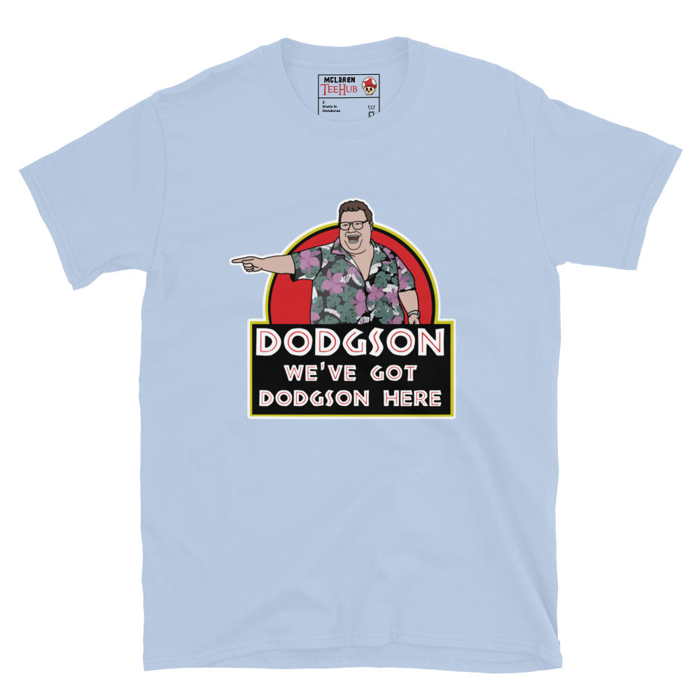 Jurassic Park Dodgsons Here T-Shirt Light Blue