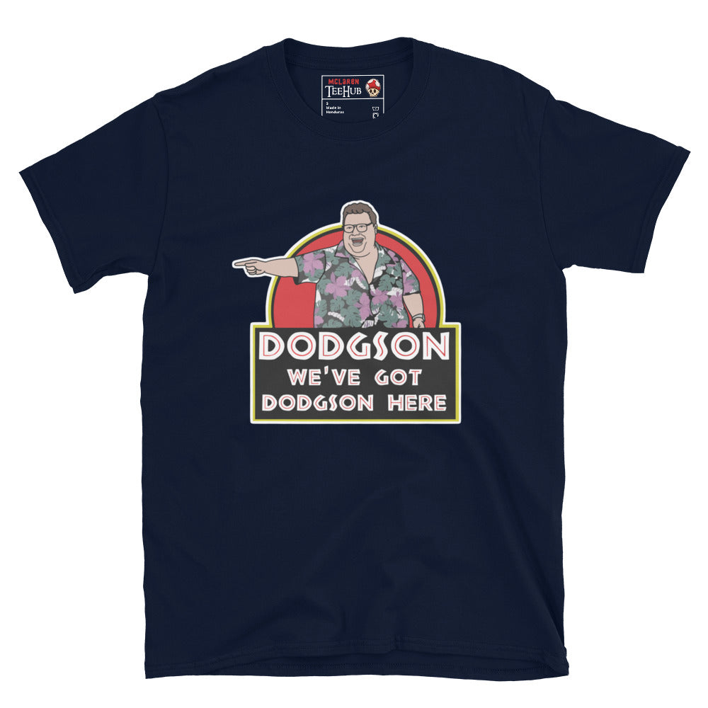 Jurassic Park Dodgsons Here T-Shirt Navy