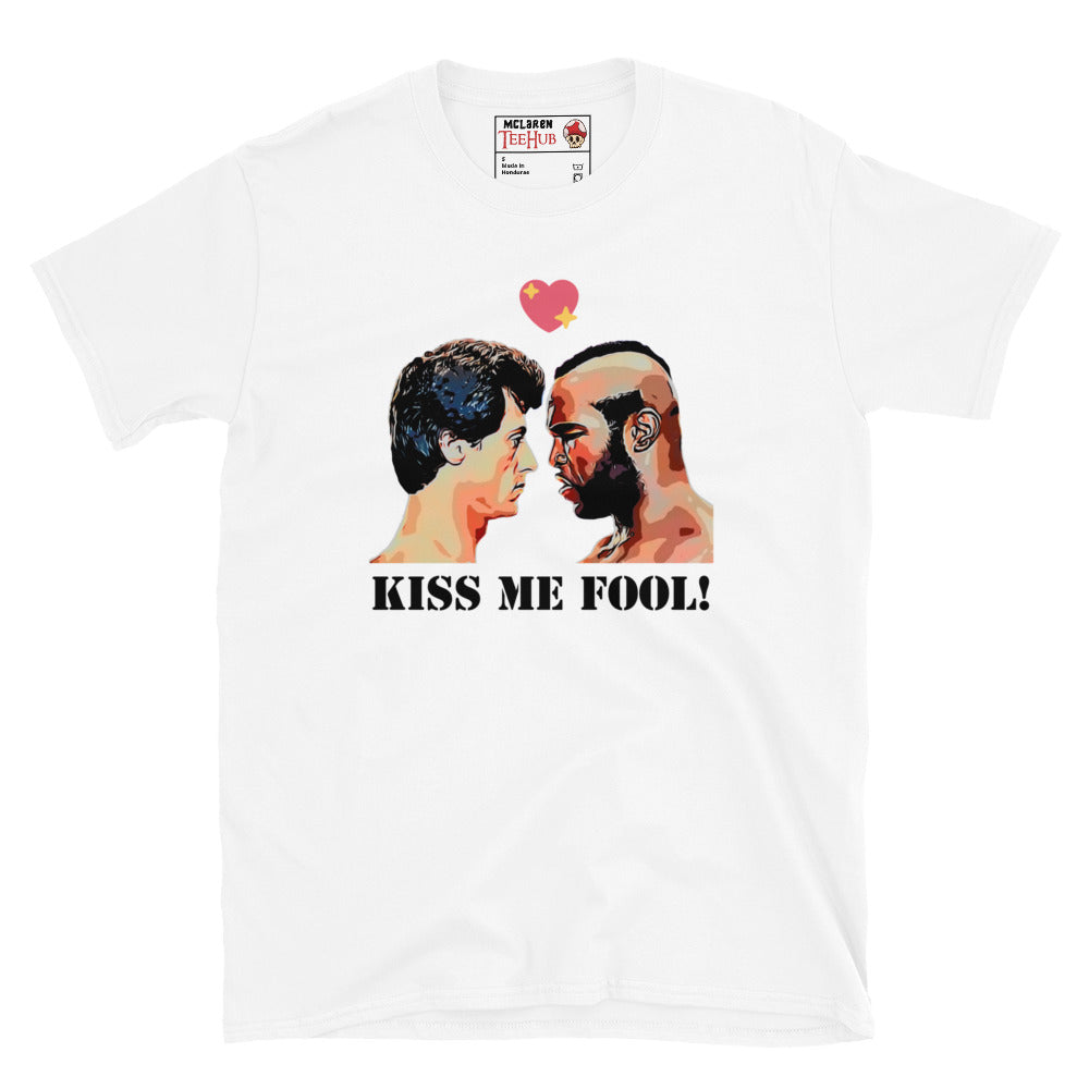 Kiss Me Fool, ROCKY T-Shirt White