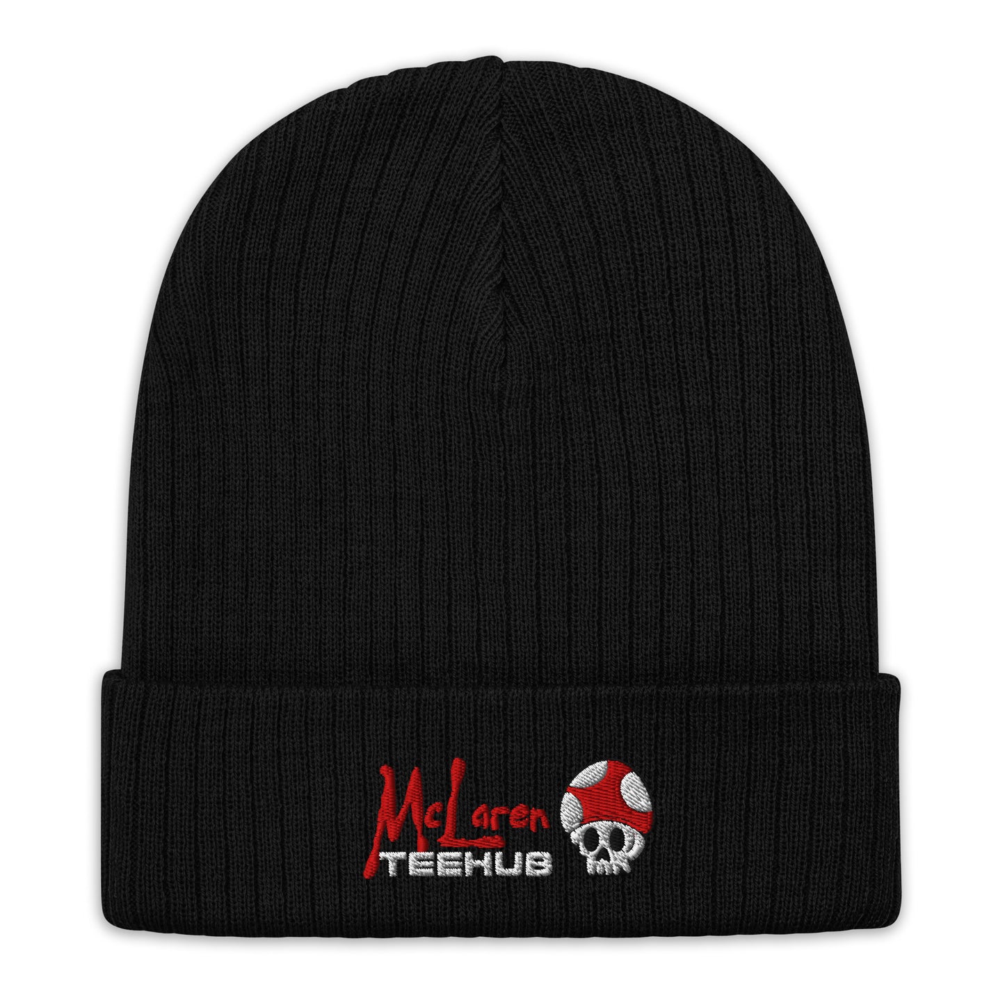 McLarenTeeHub Ribbed knit beanie Black