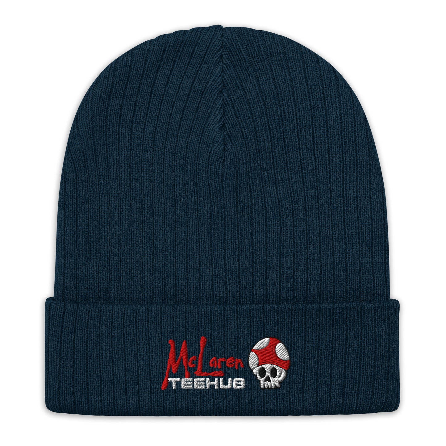 McLarenTeeHub Ribbed knit beanie Navy