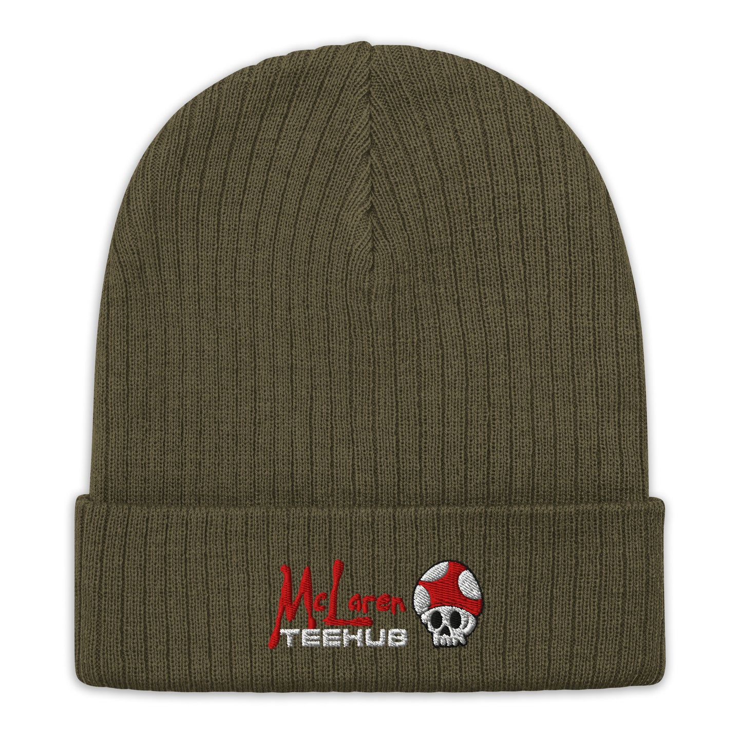McLarenTeeHub Ribbed knit beanie Olive Green