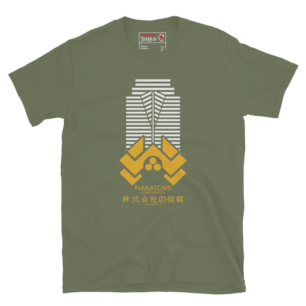 Nakatomi Plaza Die Hard T-Shirt Military Green