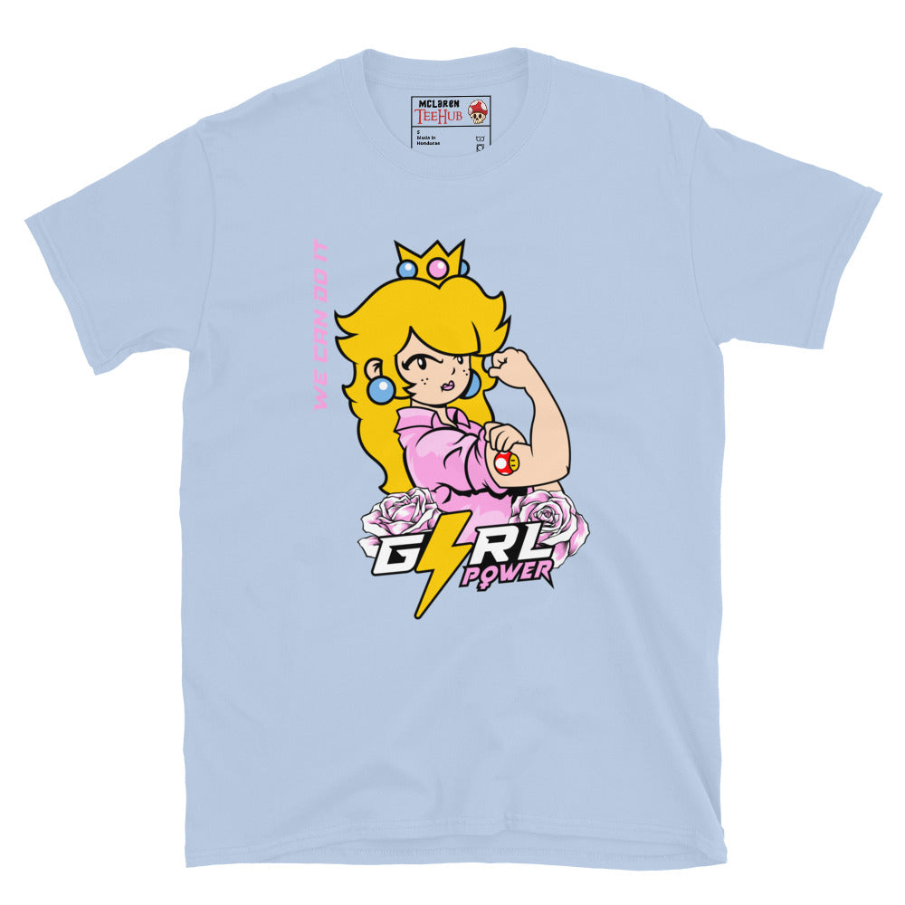 Princess Peach Mario t-shirt Light Blue