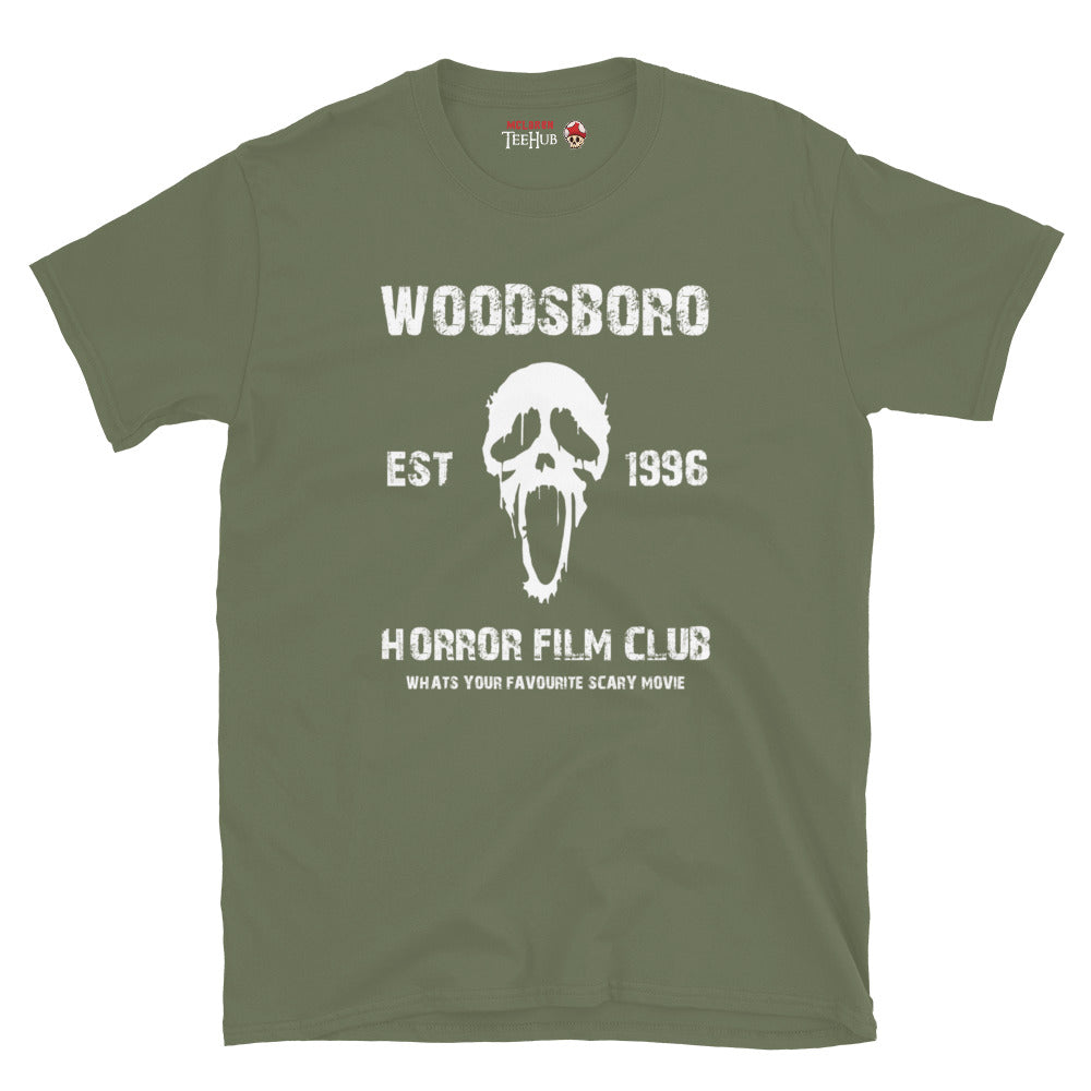 Scream, Woodsboro Horror Film Club T-Shirt Military Green