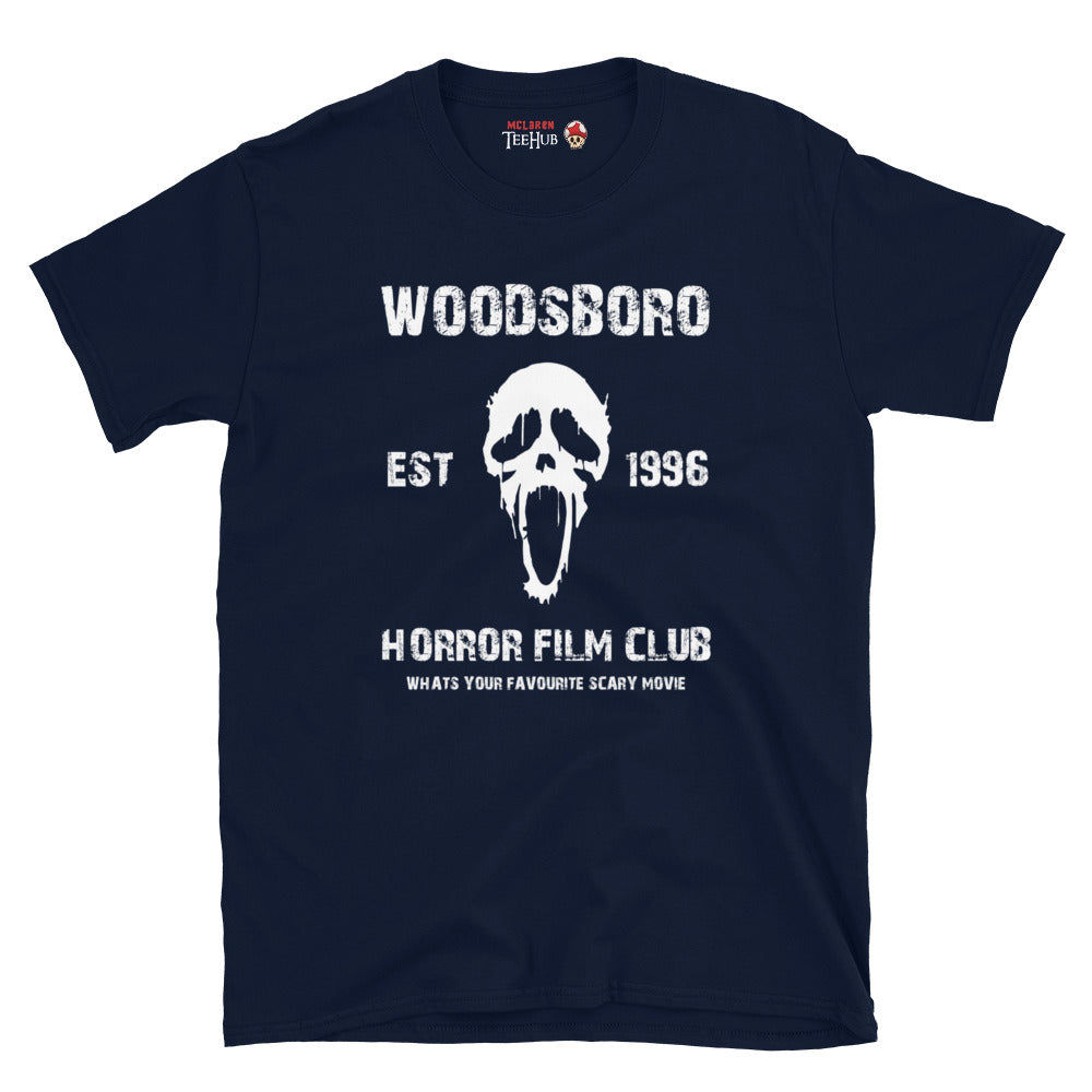 Scream, Woodsboro Horror Film Club T-Shirt Navy