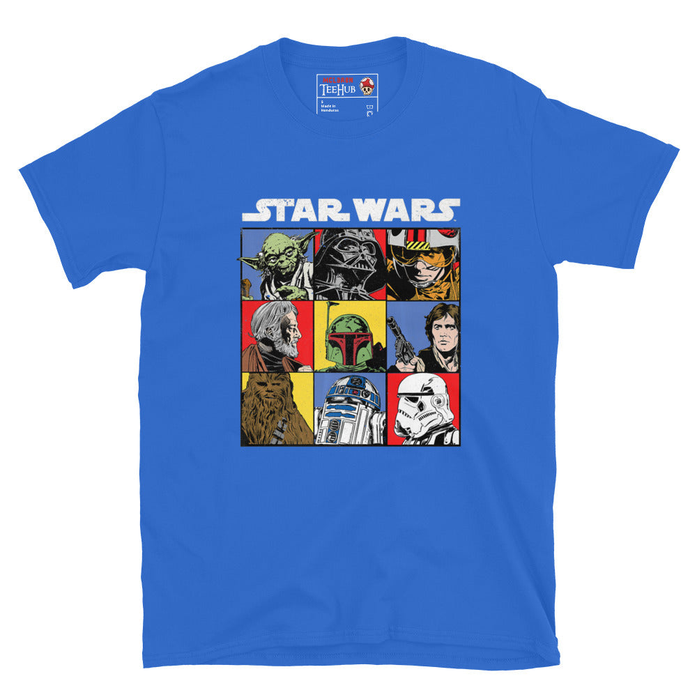 Star Wars Characters T-Shirt Royal Blue