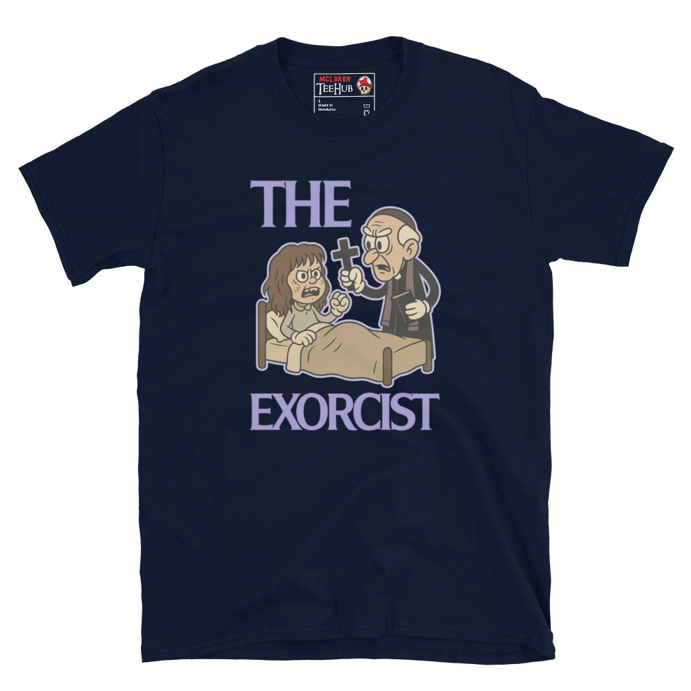The Exorcist Retro Cartoon T-Shirt Navy