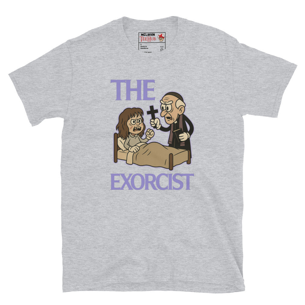 The Exorcist Retro Cartoon T-Shirt Sport Grey
