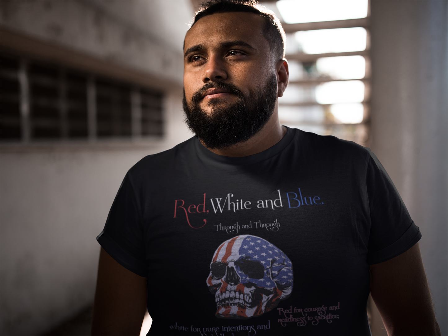 American Proud Unisex t-shirt, Red White and Blue shirt. - McLaren Tee Hub