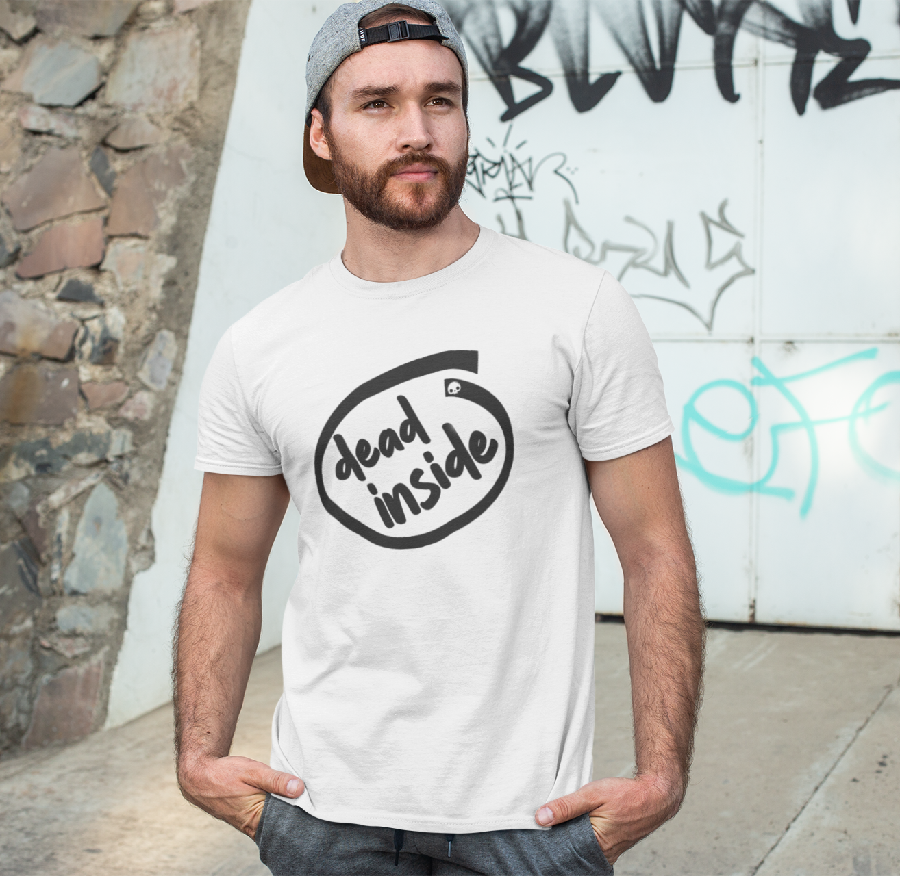 Dead Inside Unisex T-Shirt, Dead Inside Shirt, Dead Inside Tee, Funny logo t-shirt, Funny text t-shirt, Retro logo t-shirt, graphic t-shirt - McLaren Tee Hub