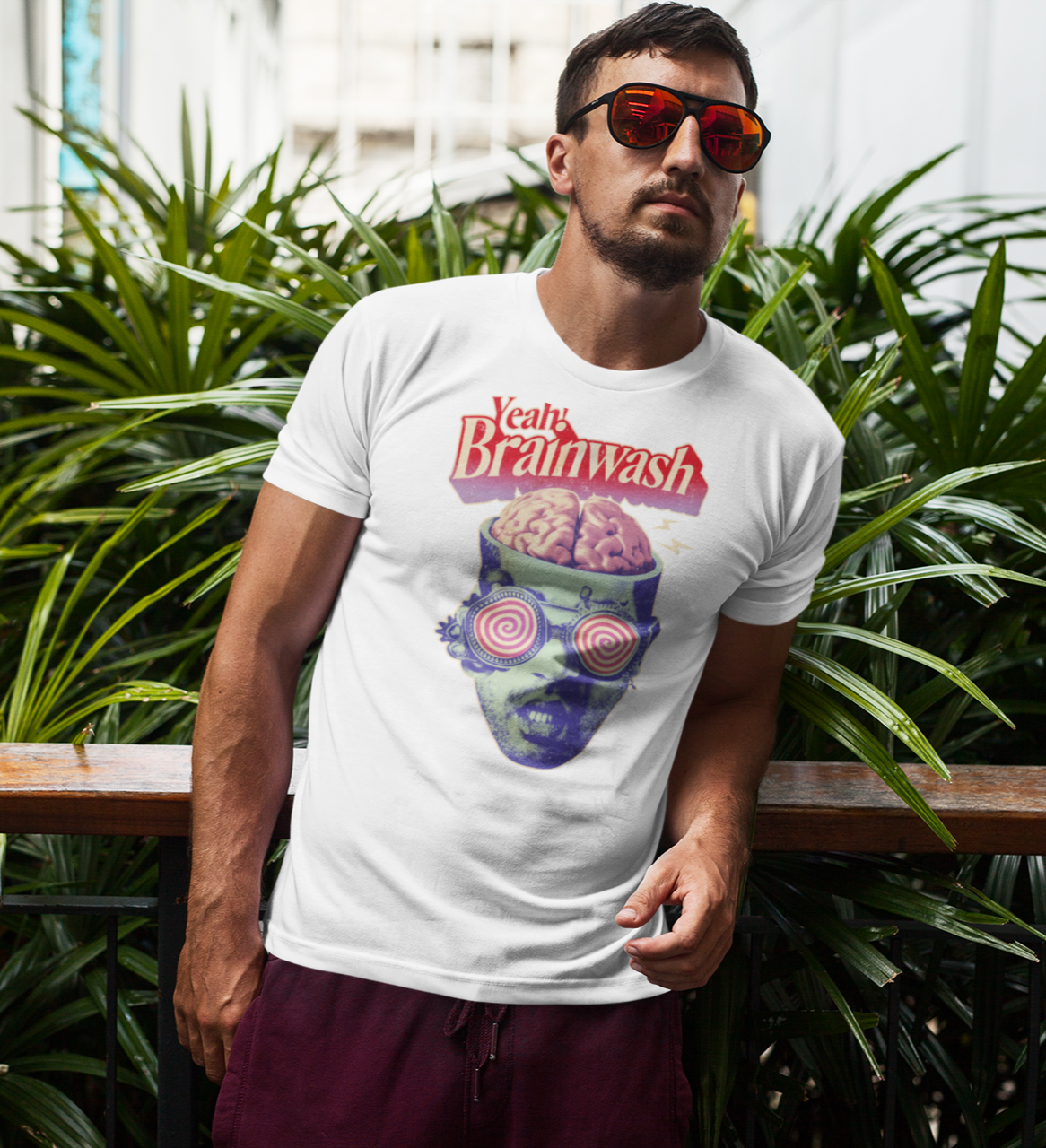 Brainwashed Unisex T-Shirt, Brainwashed t-shirt, Brainwashed tshirt, Retro Brainwashed tshirt, funky t-shirt, t-shirt Brainwashed. - McLaren Tee Hub