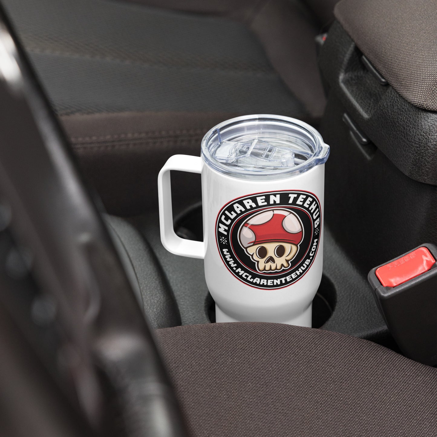 McLarenTeeHub Travel mug, Thermal Mug with Handle - McLaren Tee Hub