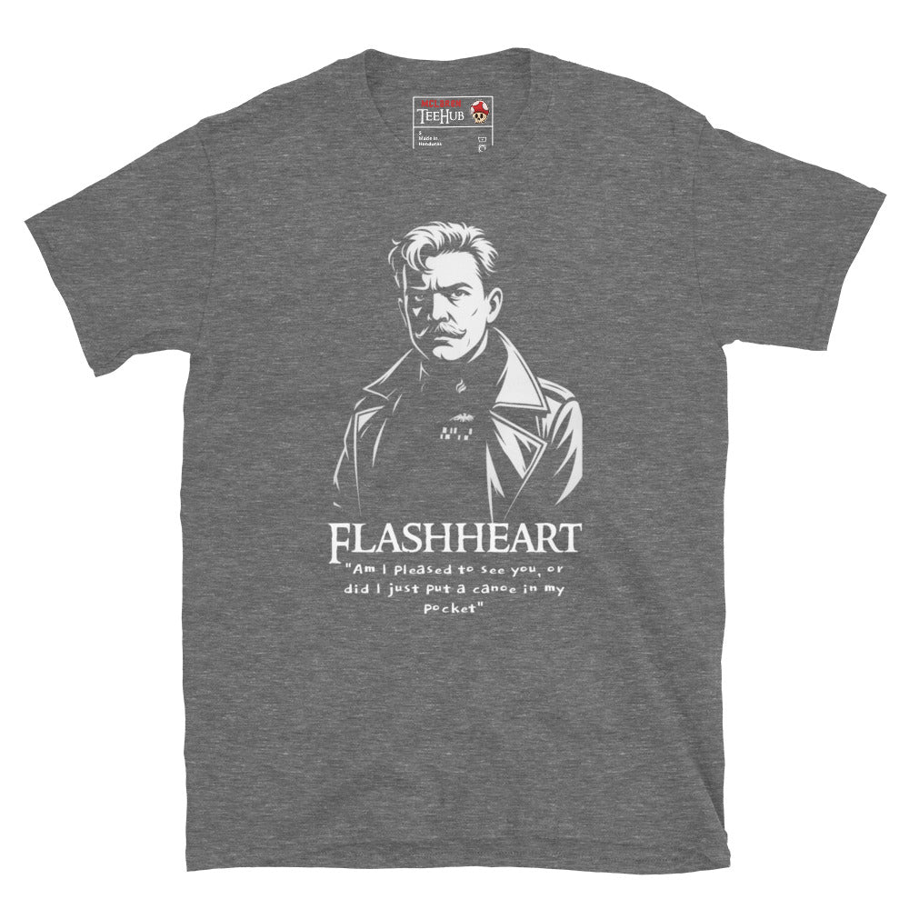 Graphite Heather Flashheart “Canoe in My Pocket” Blackadder T-Shirt – McClaren Tee Hub
