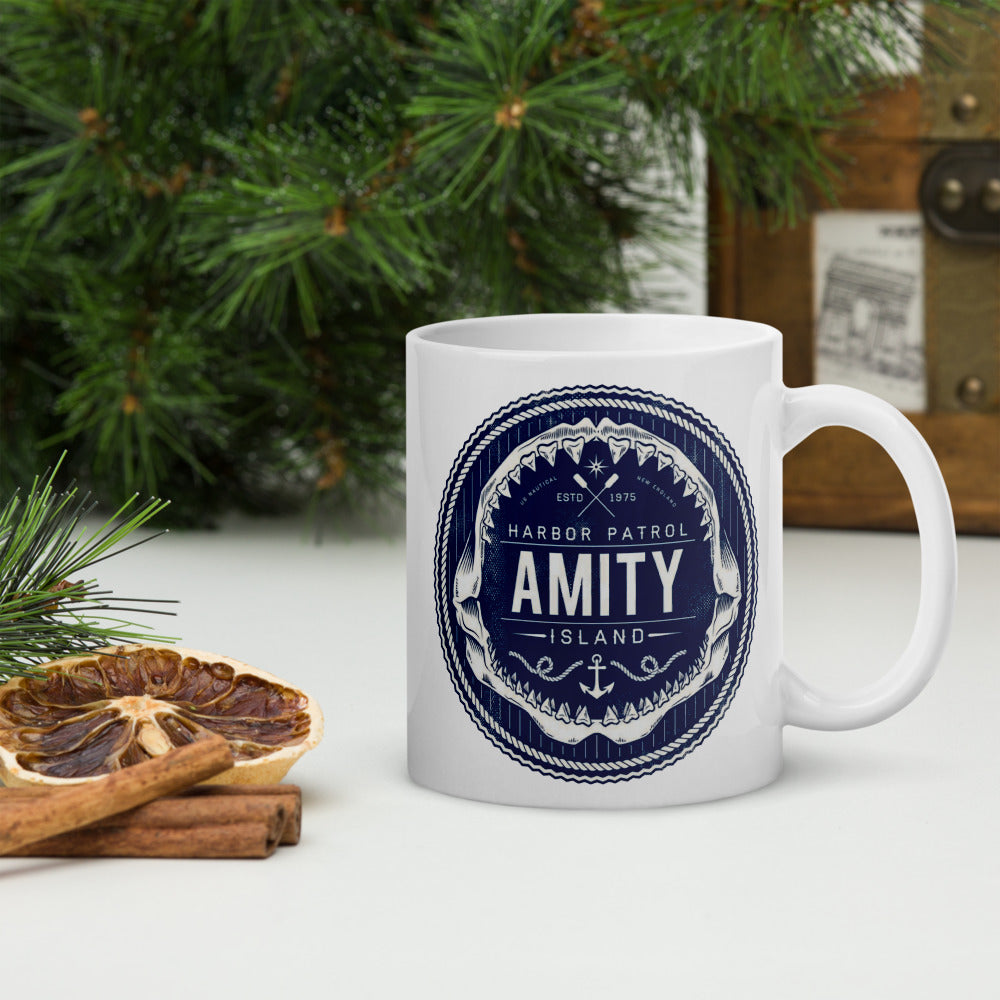 Jaws White glossy mug, Mug Jaws, Jaws movie mug, Mug Jaws movie, Amity Island Mug, Mug Amity Island, shark Mug, Mug sharks - McLaren Tee Hub