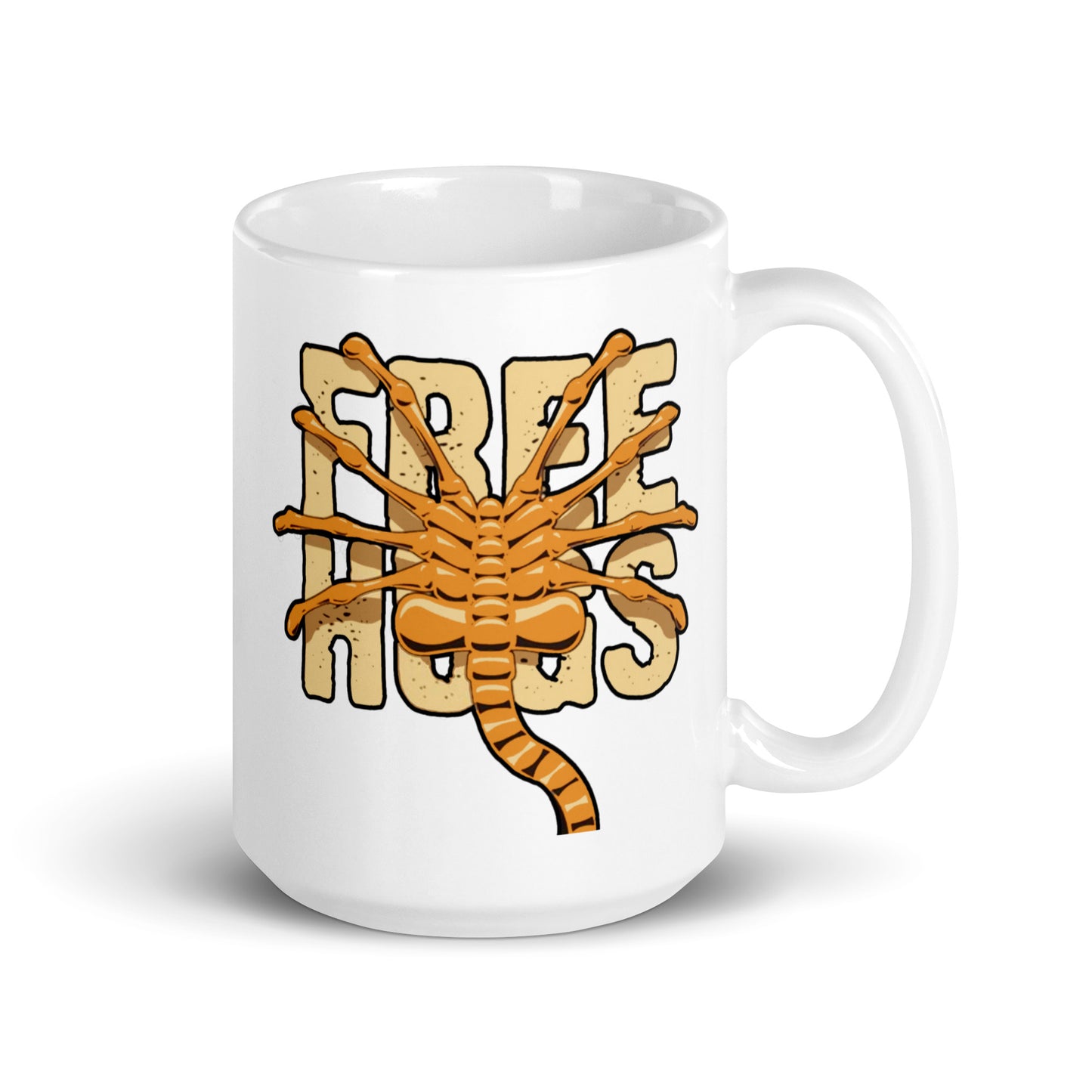 Facehugger White Coffee Mug 15oz