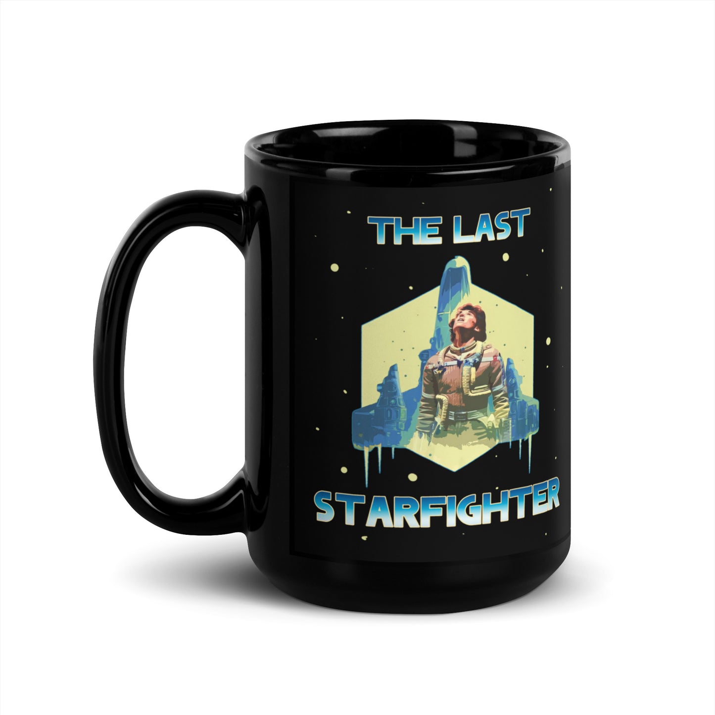 The Last Starfighter Black Glossy Mug 15oz