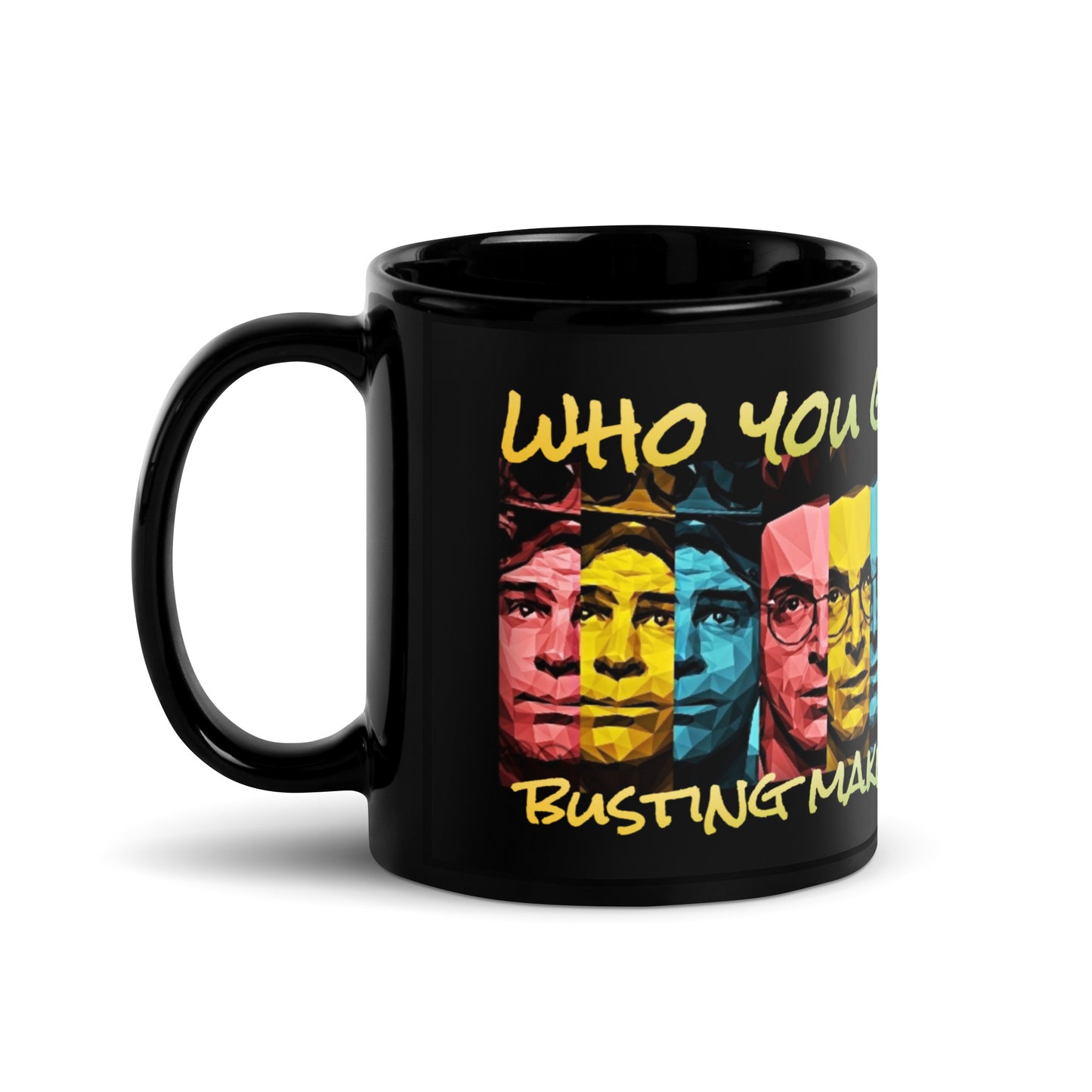Ghostbusters style Black Glossy Mug, Mug Ghostbusters style mug, who you gunna call mug, Ghostbusters fan gifts, ghosts, - McLaren Tee Hub