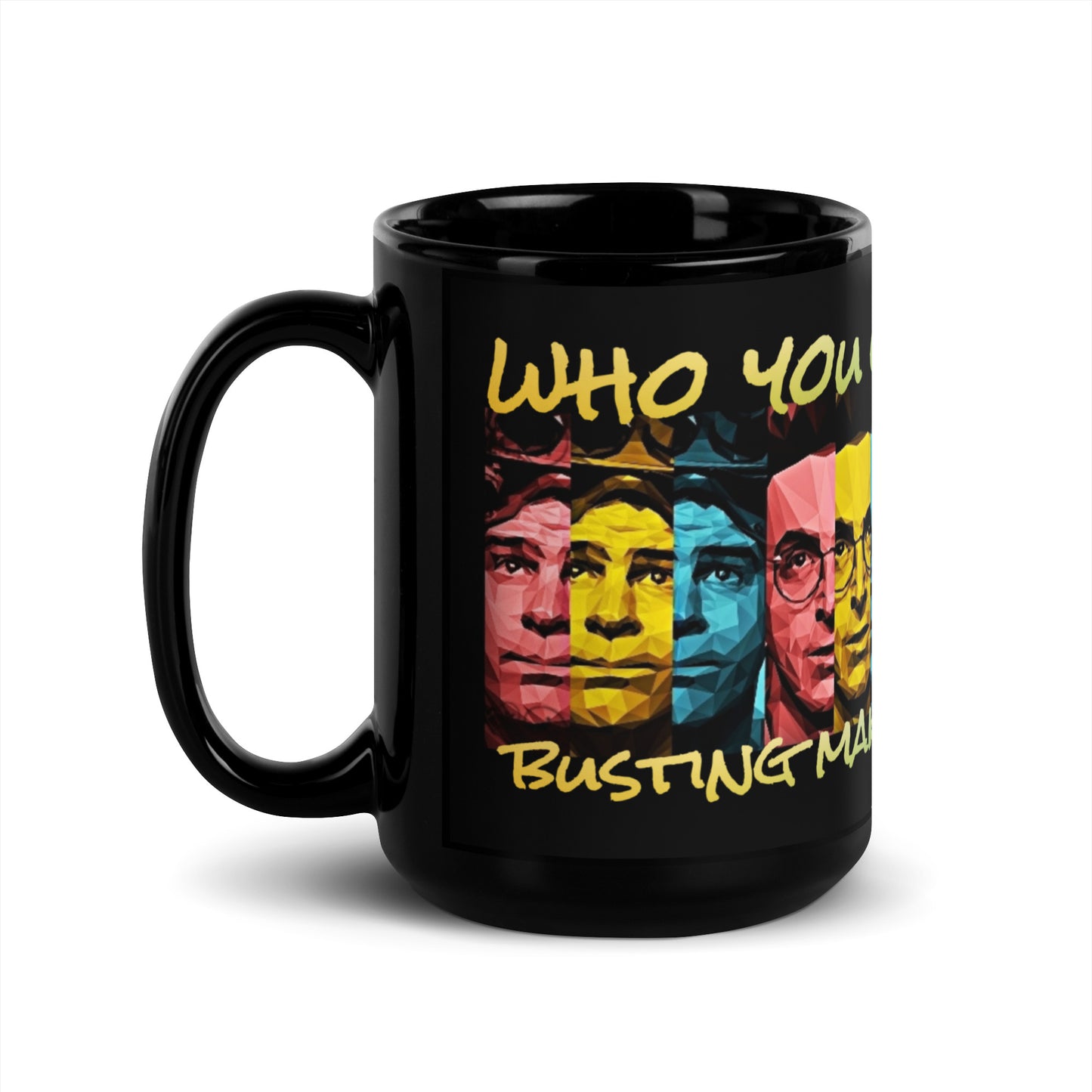 Ghostbusters style Black Glossy Mug, Mug Ghostbusters style mug, who you gunna call mug, Ghostbusters fan gifts, ghosts, - McLaren Tee Hub