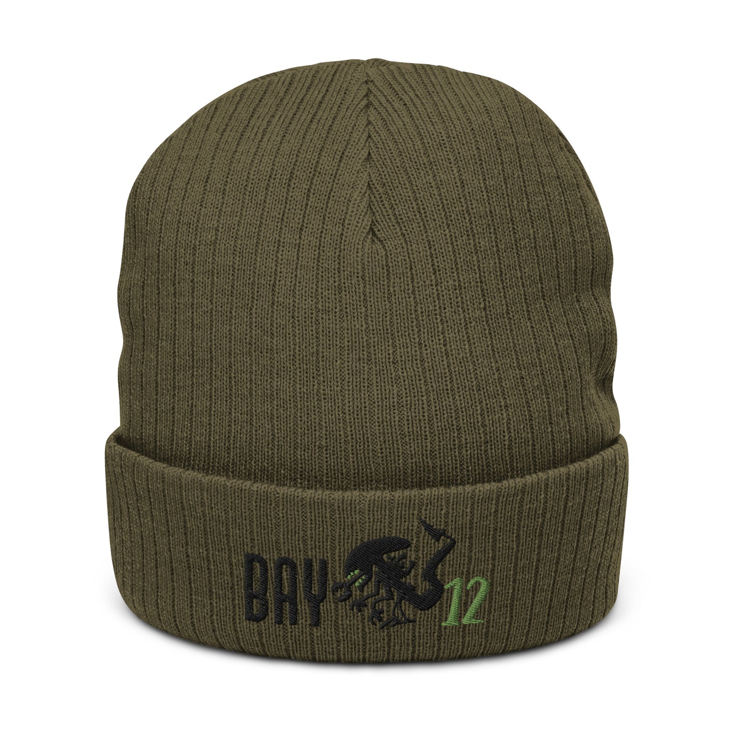 Bay12 Ribbed knit beanie, Aliens style Beanie, Beanie Aliens style, Aliens Fan Beanie, Aliens beanie, Gift Aliens fans, ALIENS, BAY12 - McLaren Tee Hub
