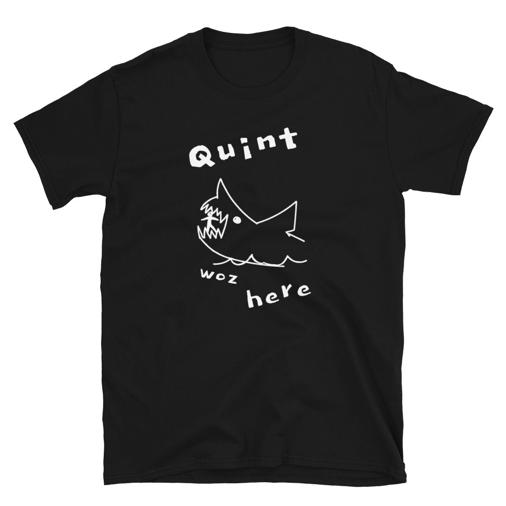 Jaws movie style Unisex T-Shirt, Jaws movie, T-Shirt Jaws movie style, Quint from jaws T-Shirt, Quint was here T-Shirt, JAWS. - McLaren Tee Hub