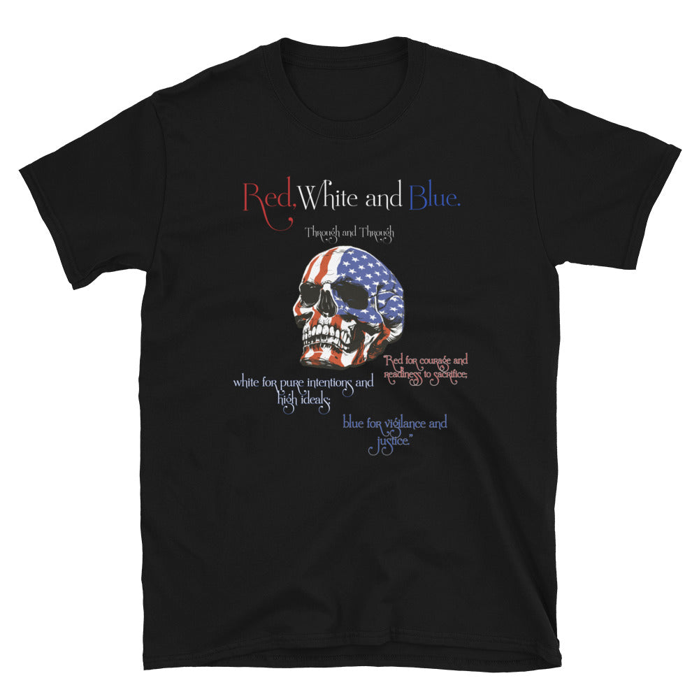 American Proud Unisex t-shirt, Red White and Blue shirt. - McLaren Tee Hub