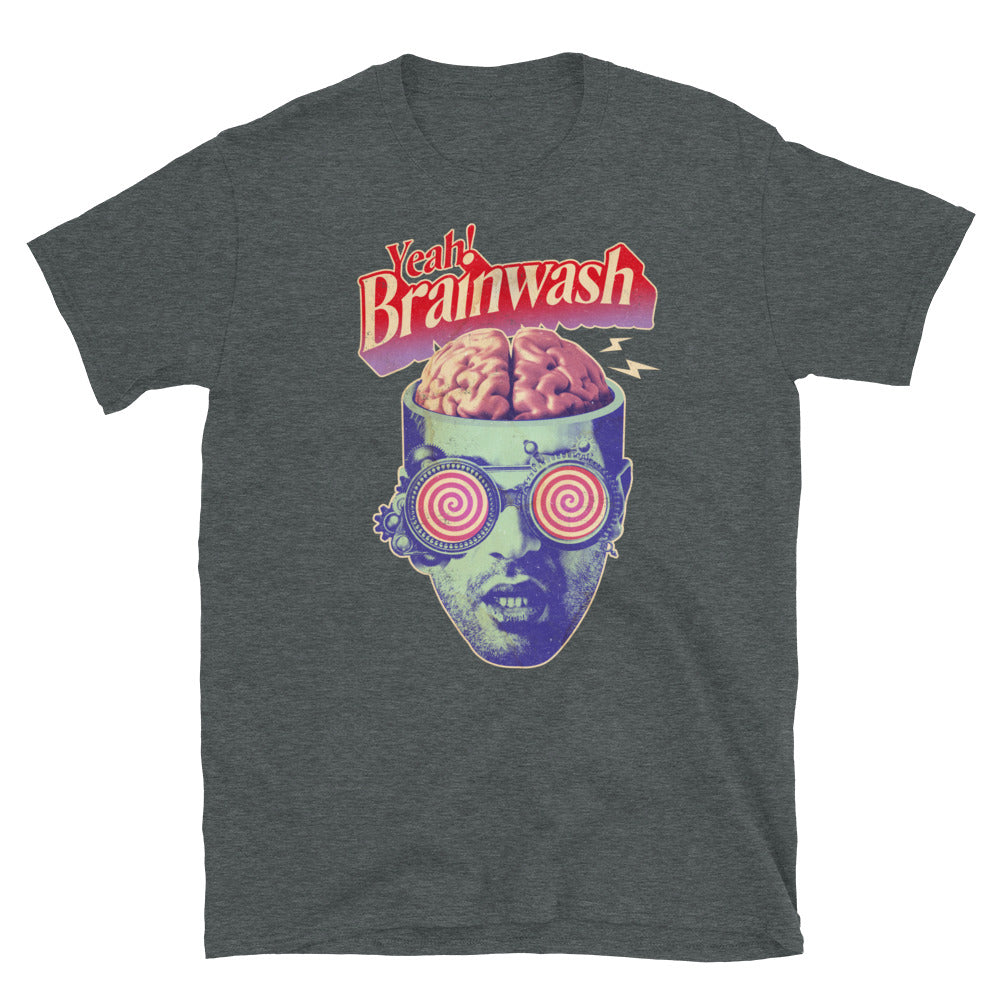 Brainwashed Unisex T-Shirt, Brainwashed t-shirt, Brainwashed tshirt, Retro Brainwashed tshirt, funky t-shirt, t-shirt Brainwashed. - McLaren Tee Hub