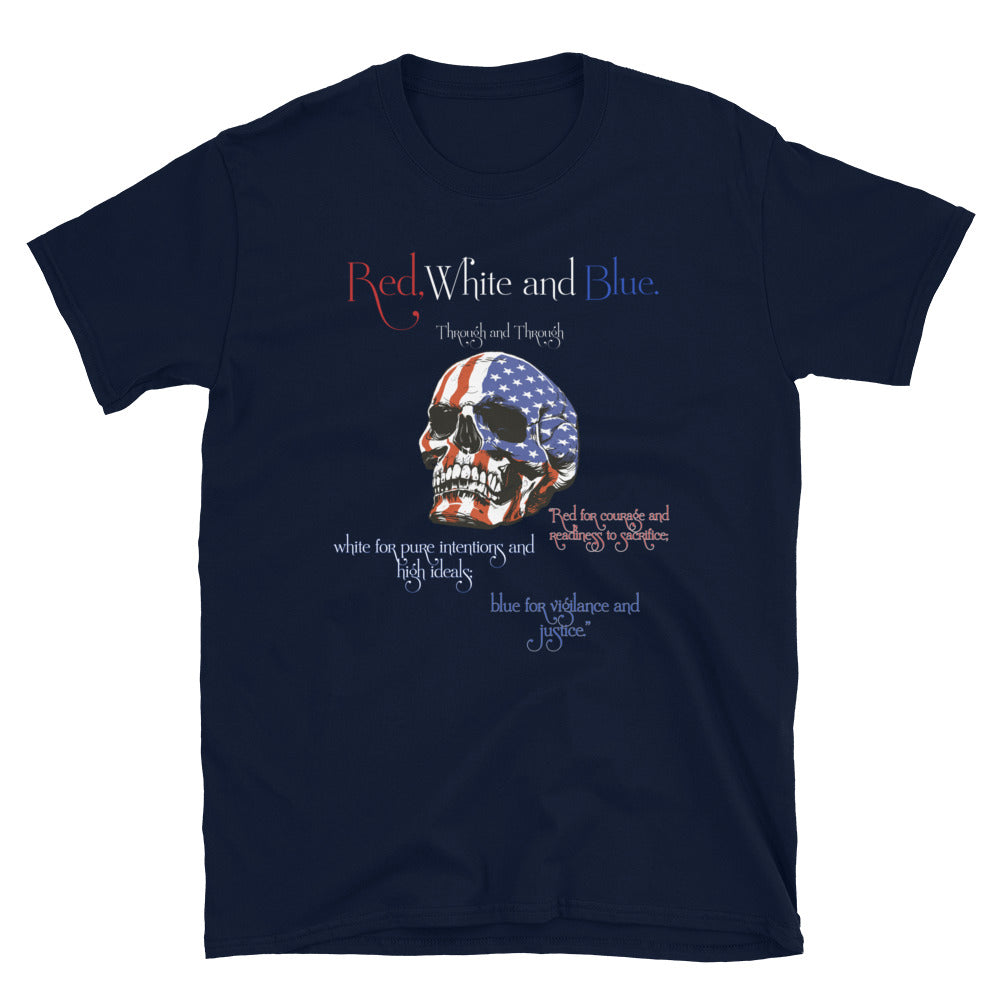 American Proud Unisex t-shirt, Red White and Blue shirt. - McLaren Tee Hub