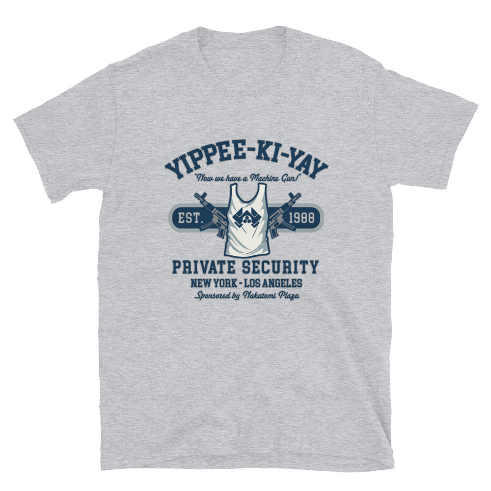 Die Hard style Unisex T-Shirt, Yippee Ki Yay t-shirt, t-shirt Die Hard style, t-shirt Yippee Ki Yay, John McClane, Hans Gruber, 80s movies, - McLaren Tee Hub