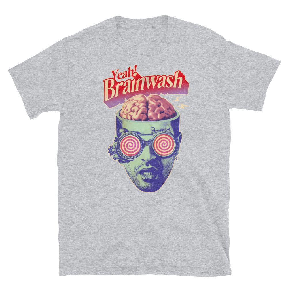Brainwashed Unisex T-Shirt, Brainwashed t-shirt, Brainwashed tshirt, Retro Brainwashed tshirt, funky t-shirt, t-shirt Brainwashed. - McLaren Tee Hub