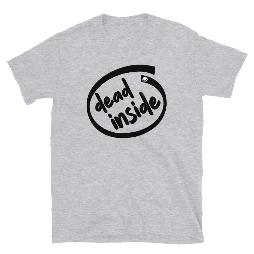 Dead Inside Unisex T-Shirt, Dead Inside Shirt, Dead Inside Tee, Funny logo t-shirt, Funny text t-shirt, Retro logo t-shirt, graphic t-shirt - McLaren Tee Hub