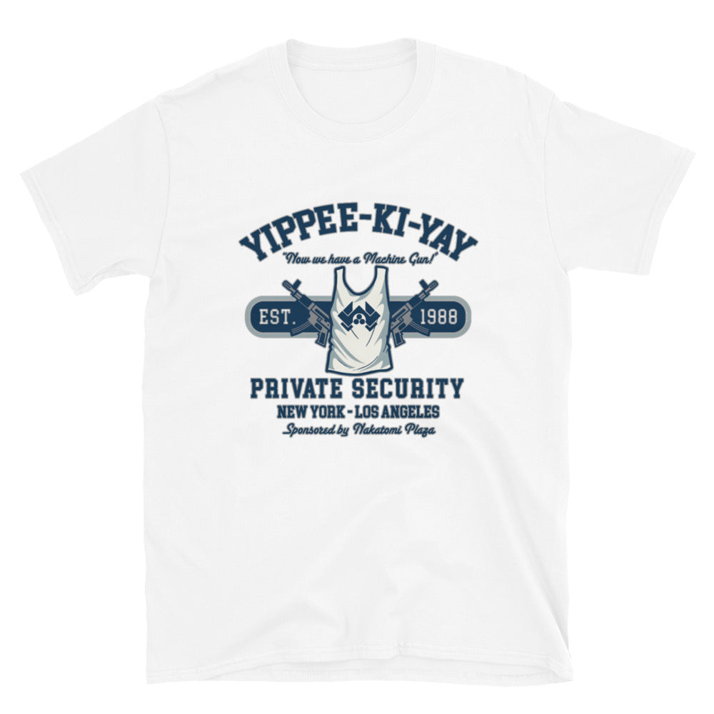 Die Hard style Unisex T-Shirt, Yippee Ki Yay t-shirt, t-shirt Die Hard style, t-shirt Yippee Ki Yay, John McClane, Hans Gruber, 80s movies, - McLaren Tee Hub