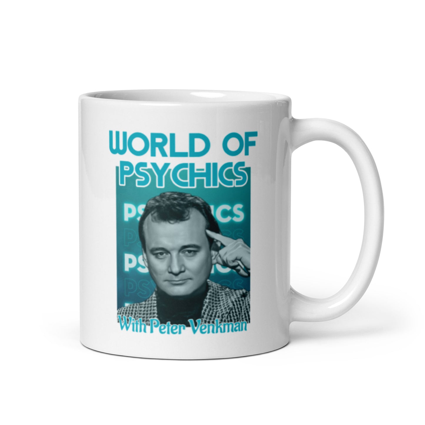 Ghostbusters style world of Psychics white glossy mug, Mug Ghostbusters style world of Psychics, Ghostbusters mug, Ghostbusters movie - McLaren Tee Hub