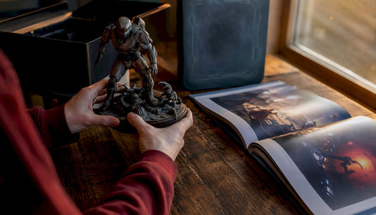 Collector edition game bundle with figurine and artbook