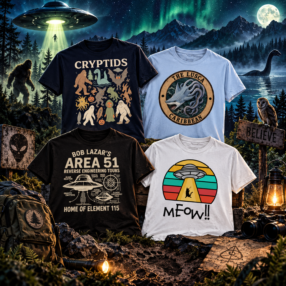 UFOs,  Paranormal,and  the Unexplained - McLaren Tee Hub