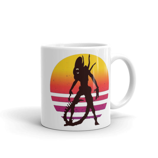 Aliens Xenomorph Sunset Mug