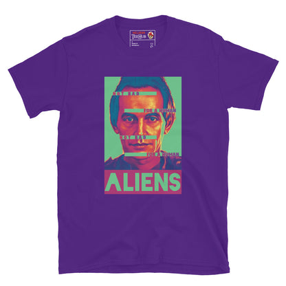 Aliens movie BISHOP the Android t-shirt Purple 