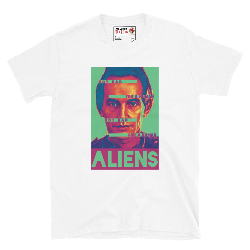 Aliens movie BISHOP the Android t-shirt White