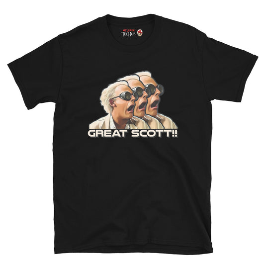 Back to the Future Doc Brown T-Shirt Black