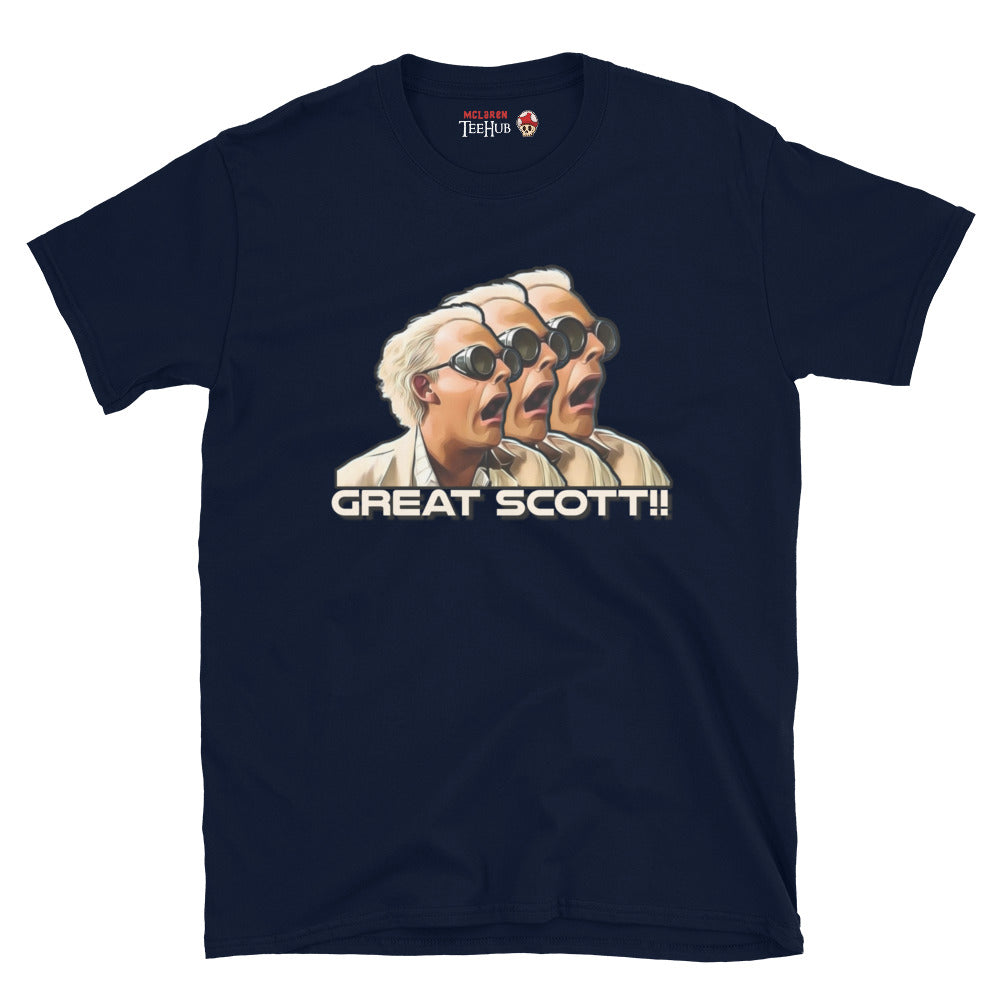 Back to the Future Doc Brown T-Shirt Navy
