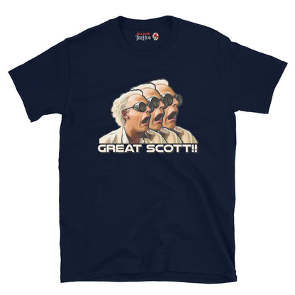 Back to the Future Doc Brown T-Shirt Navy