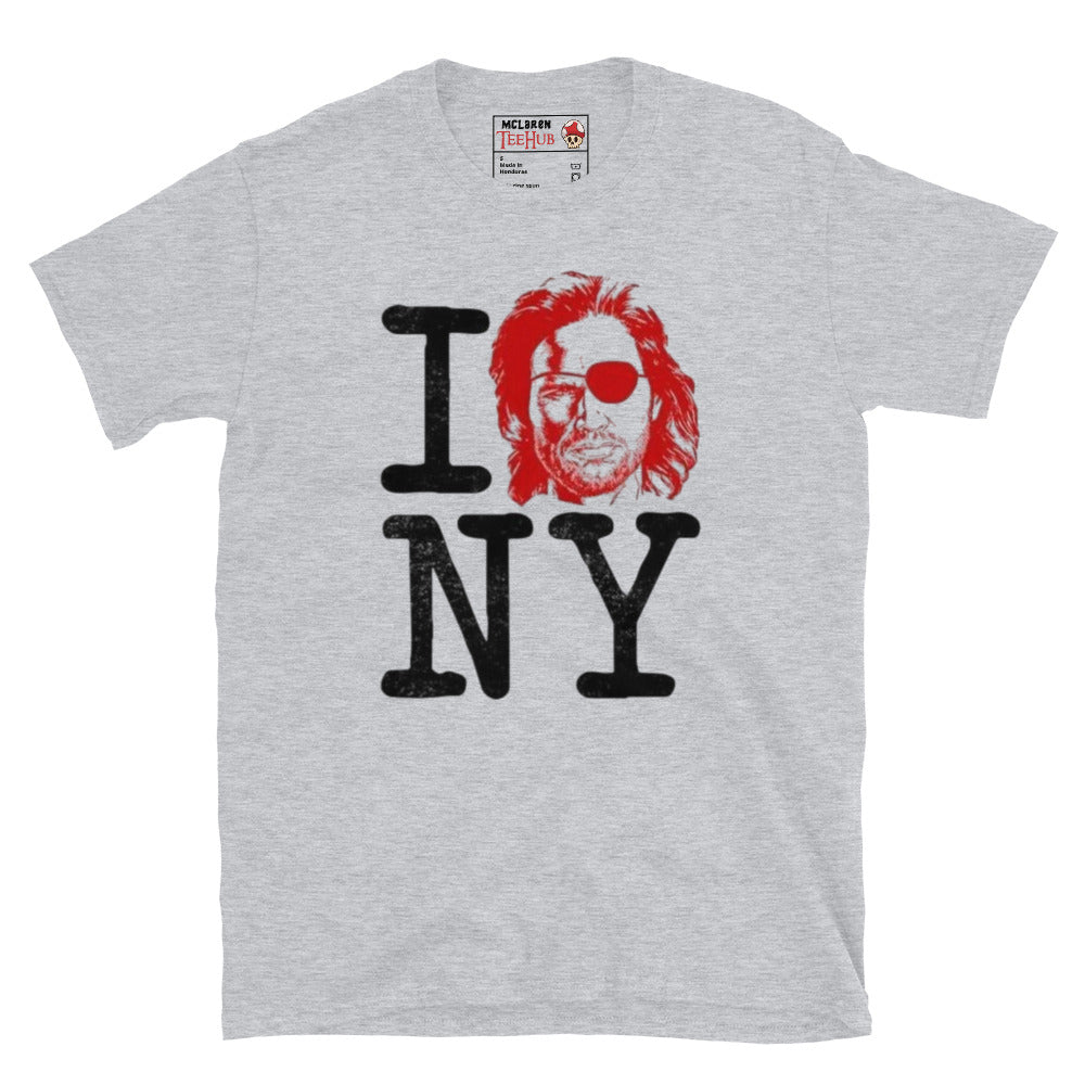 Escape from New York Distressed T-Shirt Sport Grey 