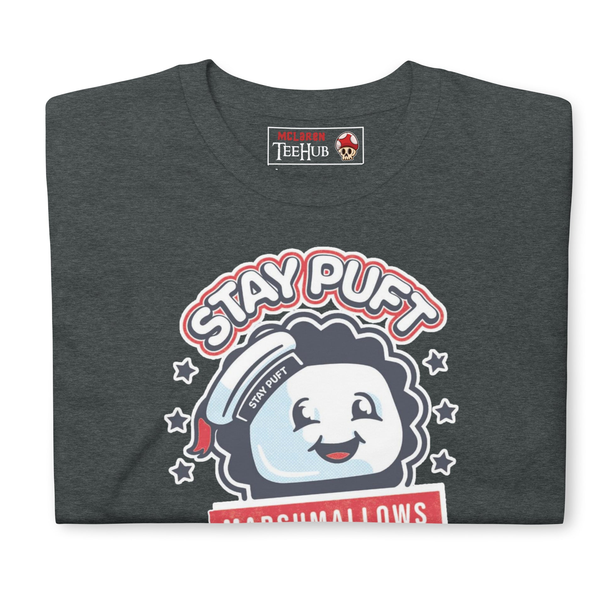 Ghostbusters Stay Puft Marshmallow Man T-shirt Dark Heather 2