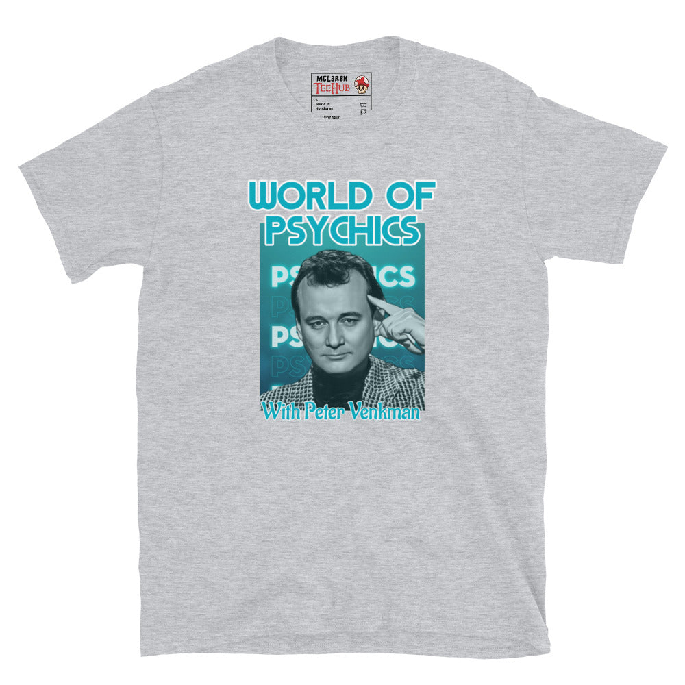 Ghostbusters T-Shirt, World of Psychics Sport Grey 